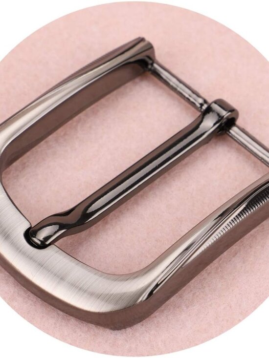 s-l400.jpg Men\'s Grey 3 Single Prong Square 1.5 Inches (38-40 Mm) Replacement Belt Buckle